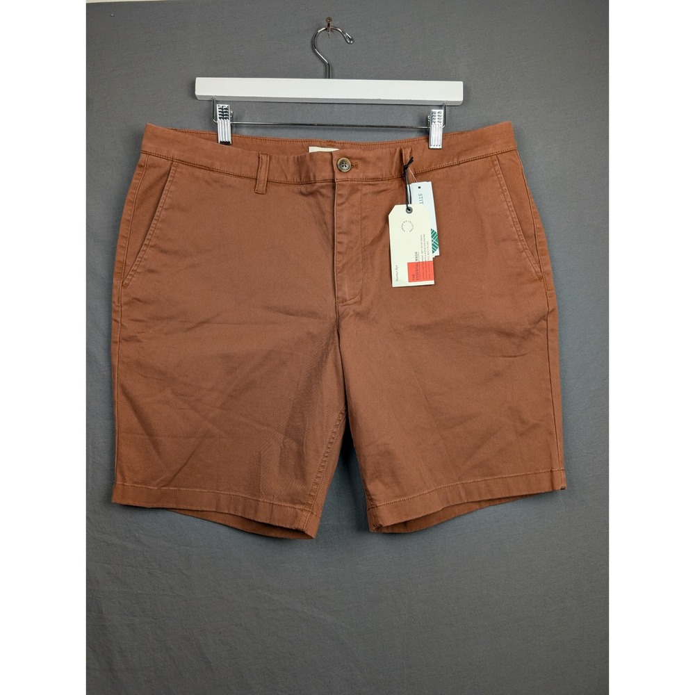 Hawker Rye Mens Essential Wash Chino Short Brown 38-9